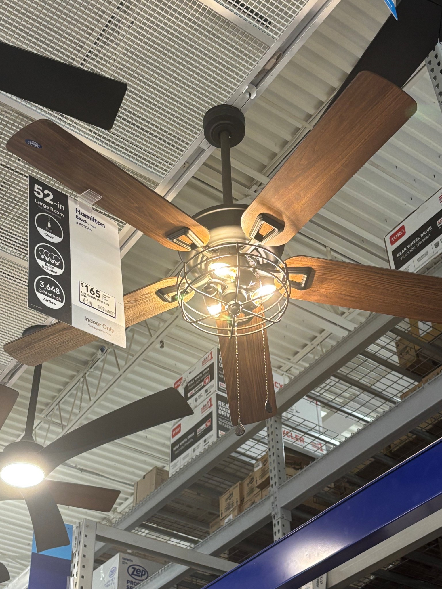 Obsessed with this fan from Lowe’s! Giving all the rustic farmhouse feels! We had friends pop by tonight and they could not stop talking about how cozy and rustic our new farm house is! Hoping to add a few of these to some different rooms soon!

#LTKSeasonal #LTKFamily #LTKHome