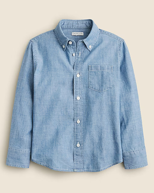 Kids' long-sleeve chambray button-down | J. Crew US