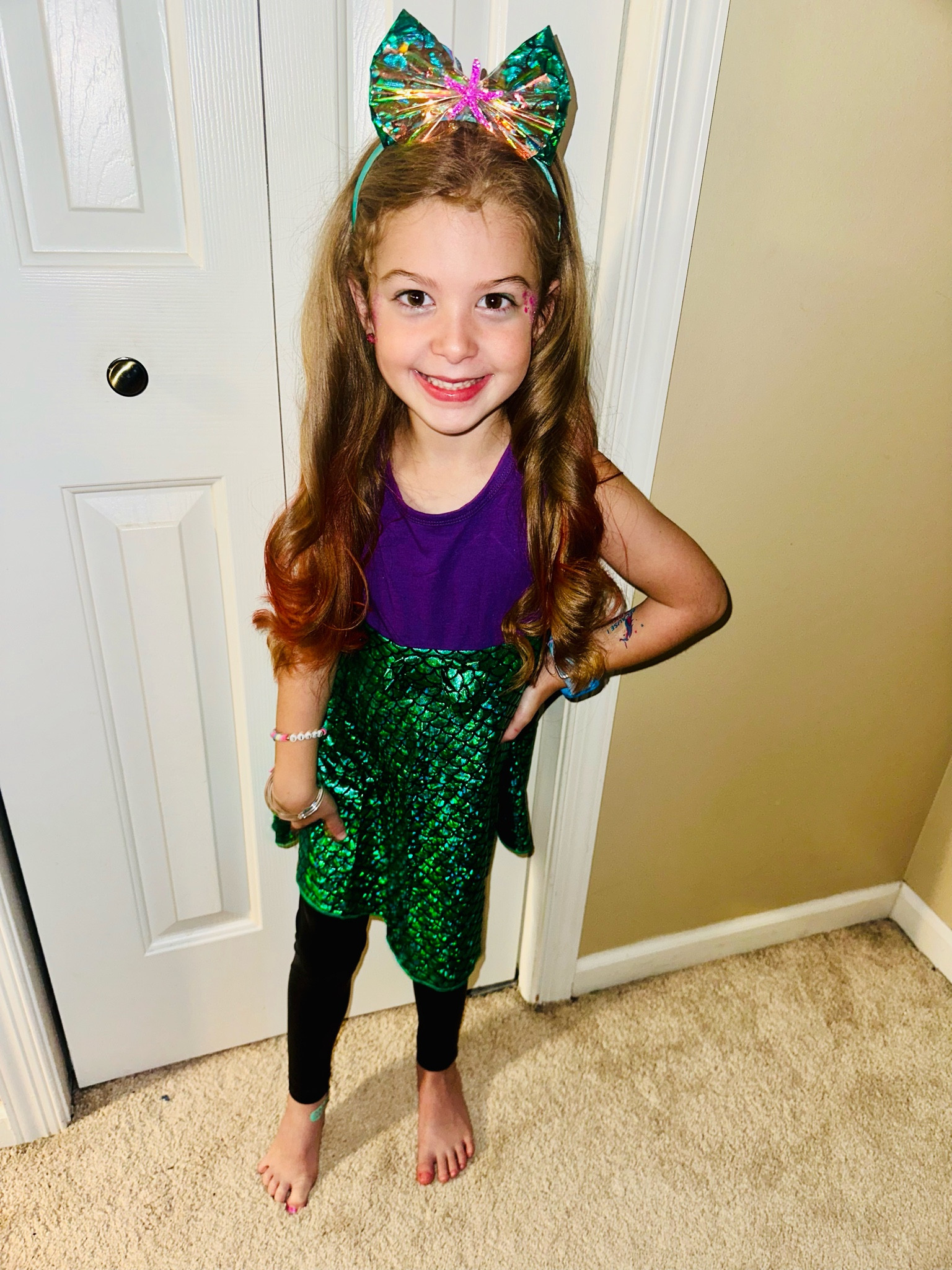 Ellie wanted to be #ariel for her school dress up party! 🎉 she loves her #disneyprincesses and will be Ariel for dance next week too! #halloween #toddlerstyle #costumes 

#LTKkids #LTKSeasonal #LTKHalloween