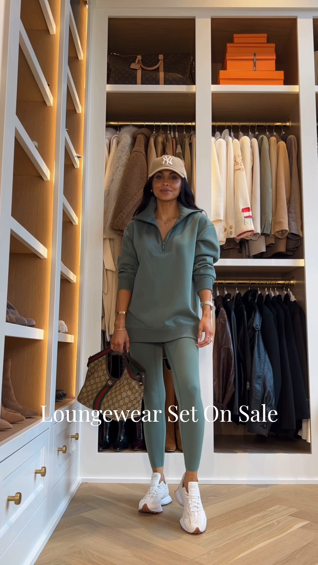 These target fall finds look designer
Target green lounge set / fall activewear 
School dropoff outfit