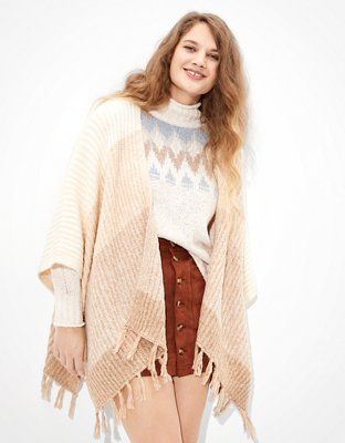 AE Cozy Ombre Knit Wrap | American Eagle Outfitters (US & CA)