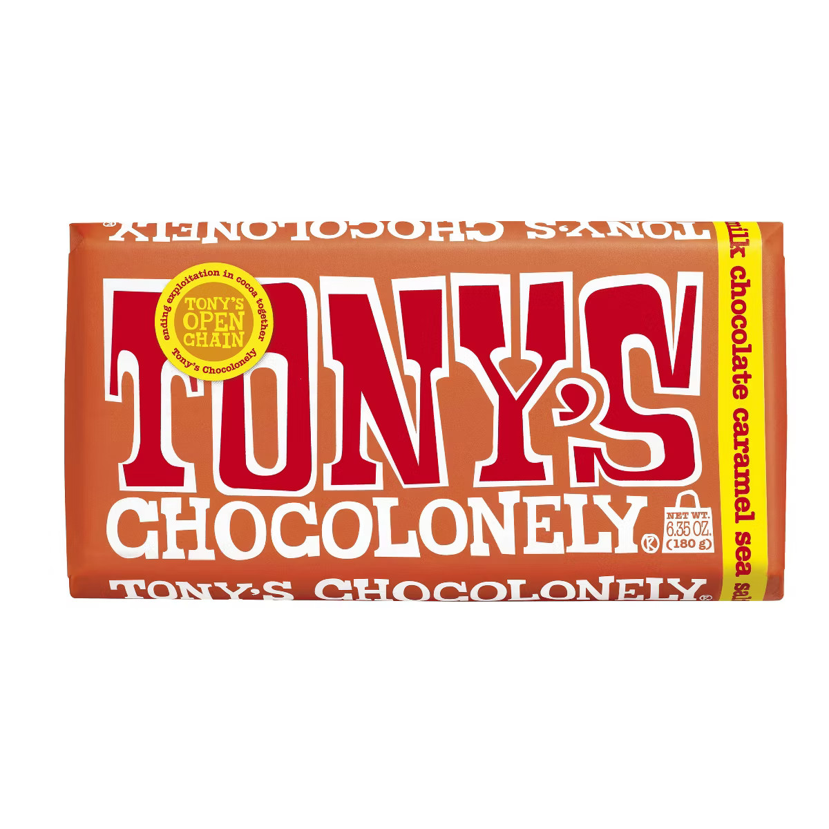 Tony's Caramel and Sea Salt Milk Chocolate Candy Bar - 6.35oz | Target
