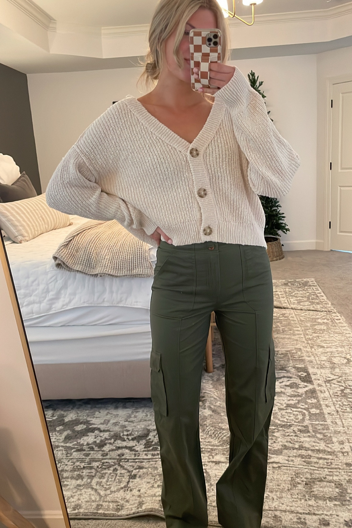 I got a size long in the pants TTS. and a m sweater 