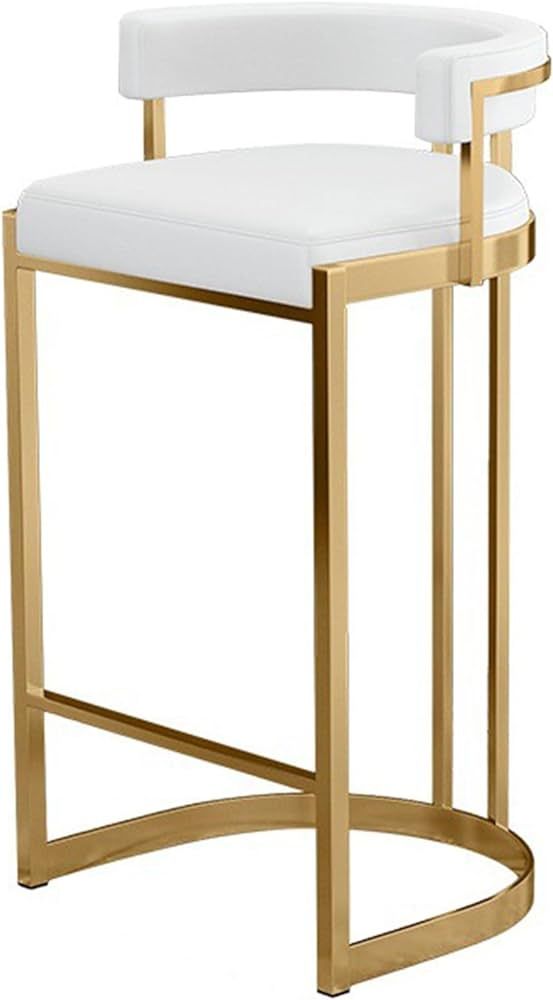 Brass gold white cointrt stool | Amazon (US)