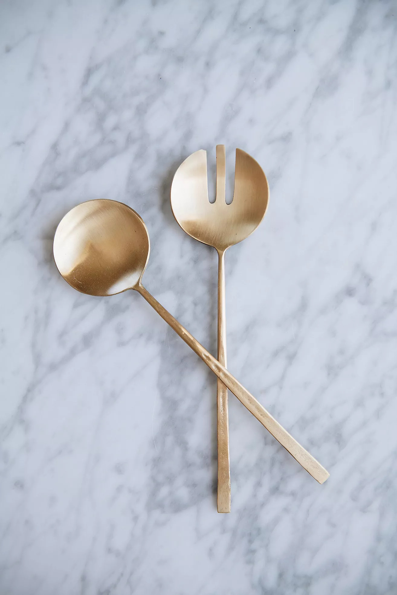 Connected Goods Brass Serving Set | Anthropologie (US)