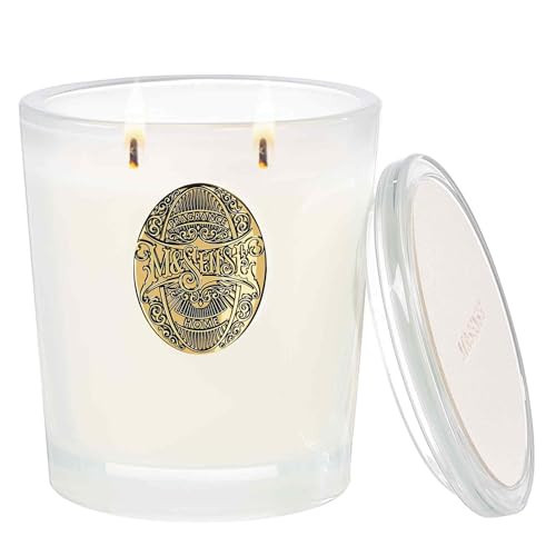 M&SENSE Large Two-Wick Soy Candle | Creamy Vanilla Pie & White | 19.8 oz, 120H Burn Time | Luxury Scented Candle for Relaxation, Gifting, Home Décor | Ideal for Bedroom, Office, Party Ambiance | Amazon (US)