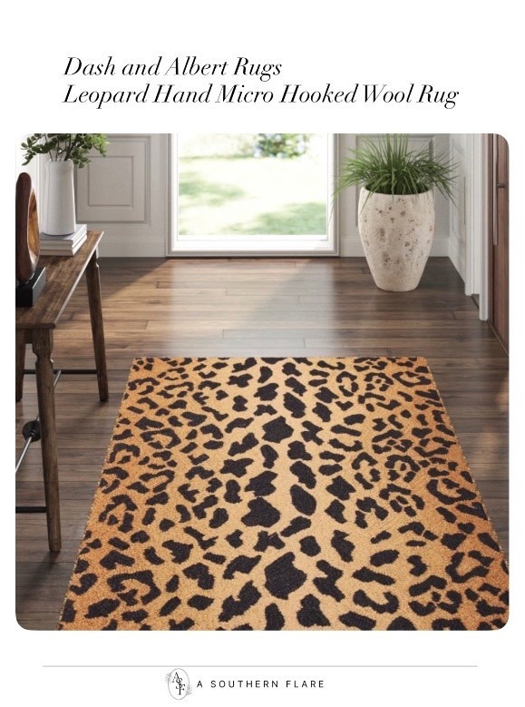Dash and Albert Rugs
Leopard Hand Micro Hooked Wool Rug. home Accessories