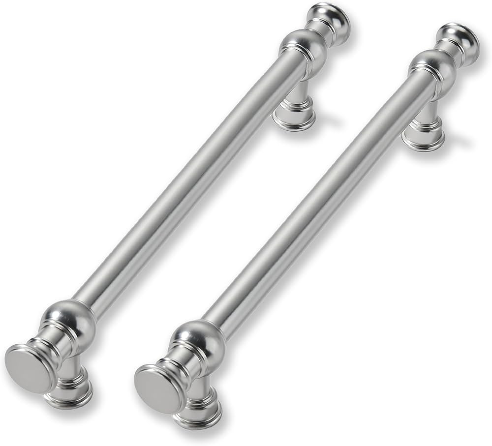 10 Pack 6 Inch Hole Center Brushed Satin Nickel Cabinet Pulls-Heavy Duty Solid Cabinet Handles Su... | Amazon (US)