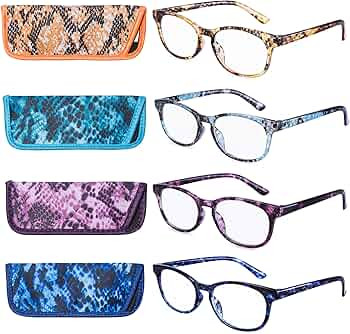 EYEGUARD Reading Glasses 4 Pack Quality Fashion Colorful Readers for Women | Amazon (US)