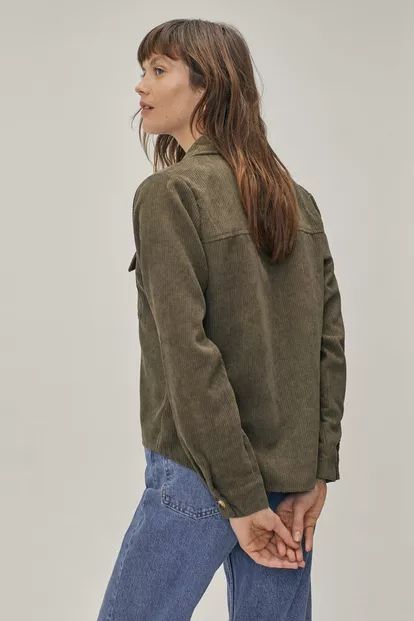 Corduroy Boxy Button-Down Shirt | Nasty Gal UK (+IE)