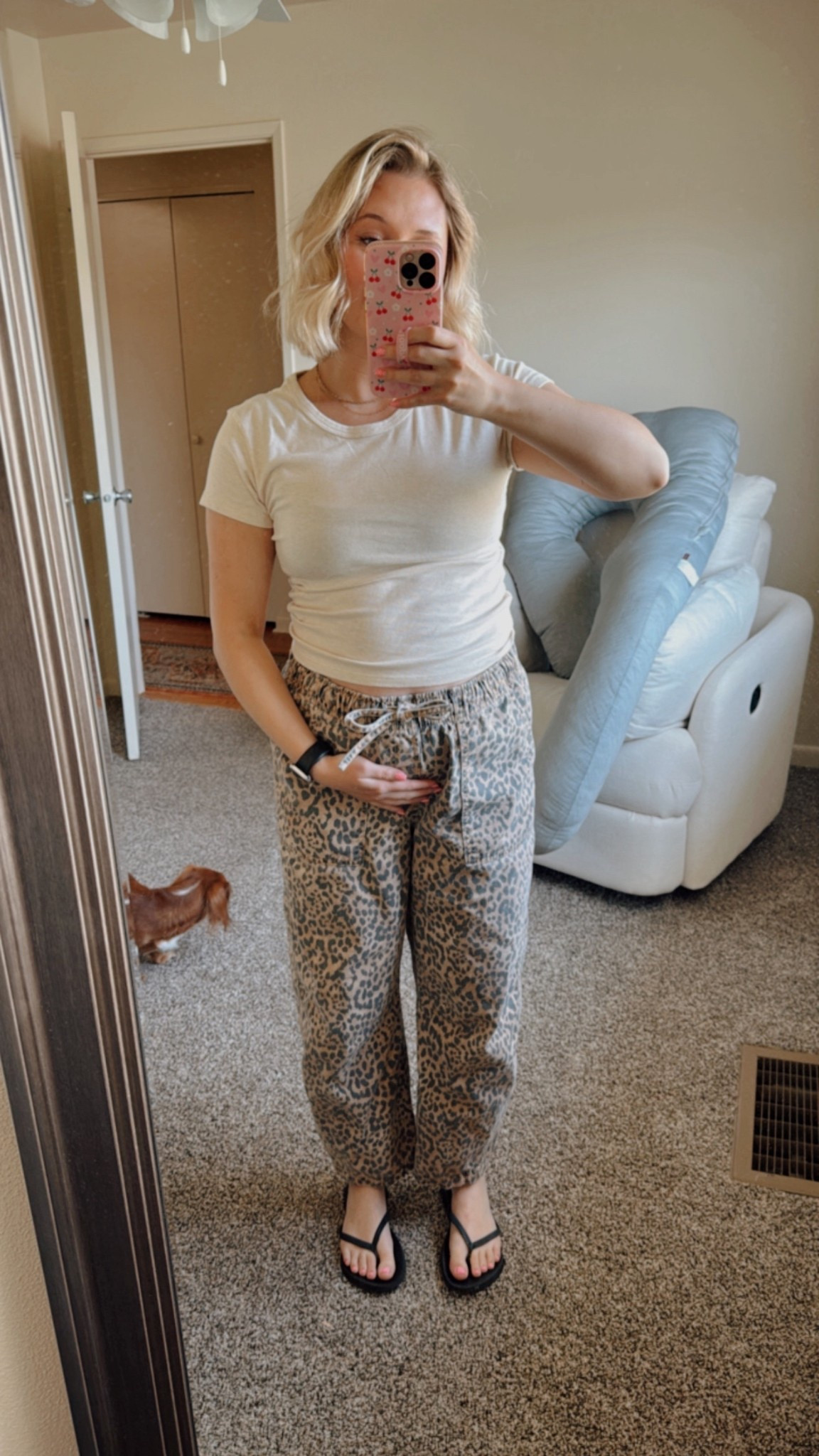Perfect non-maternity, bump friendly pants 🐆🤍

#LTKStyleTip #LTKBump #LTKFindsUnder50