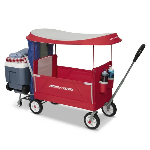 Radio Flyer, 3-in-1 Tailgater Wagon with Canopy, Folding Wagon, Red - Walmart.com | Walmart (US)