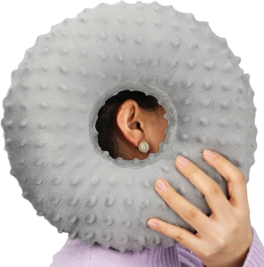 Ear Piercing Pillow for Side Sleeping, CHN Pillow with Hole for Side Sleepers Ear Pain Inflammati... | Amazon (US)