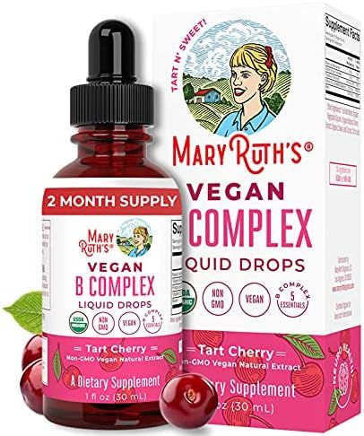 Vegan Vitamin B Complex Liquid by MaryRuth's | Hair Skin Nails Energy | Methyl B12 Folate Biotin ... | Amazon (US)