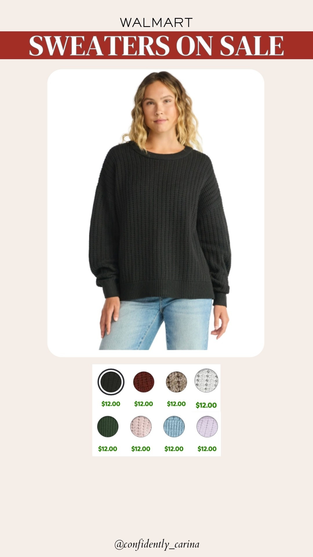 $12 sweaters on sale at Walmart come in lots of colors!

#LTKSaleAlert #LTKMidsize #LTKFindsUnder50