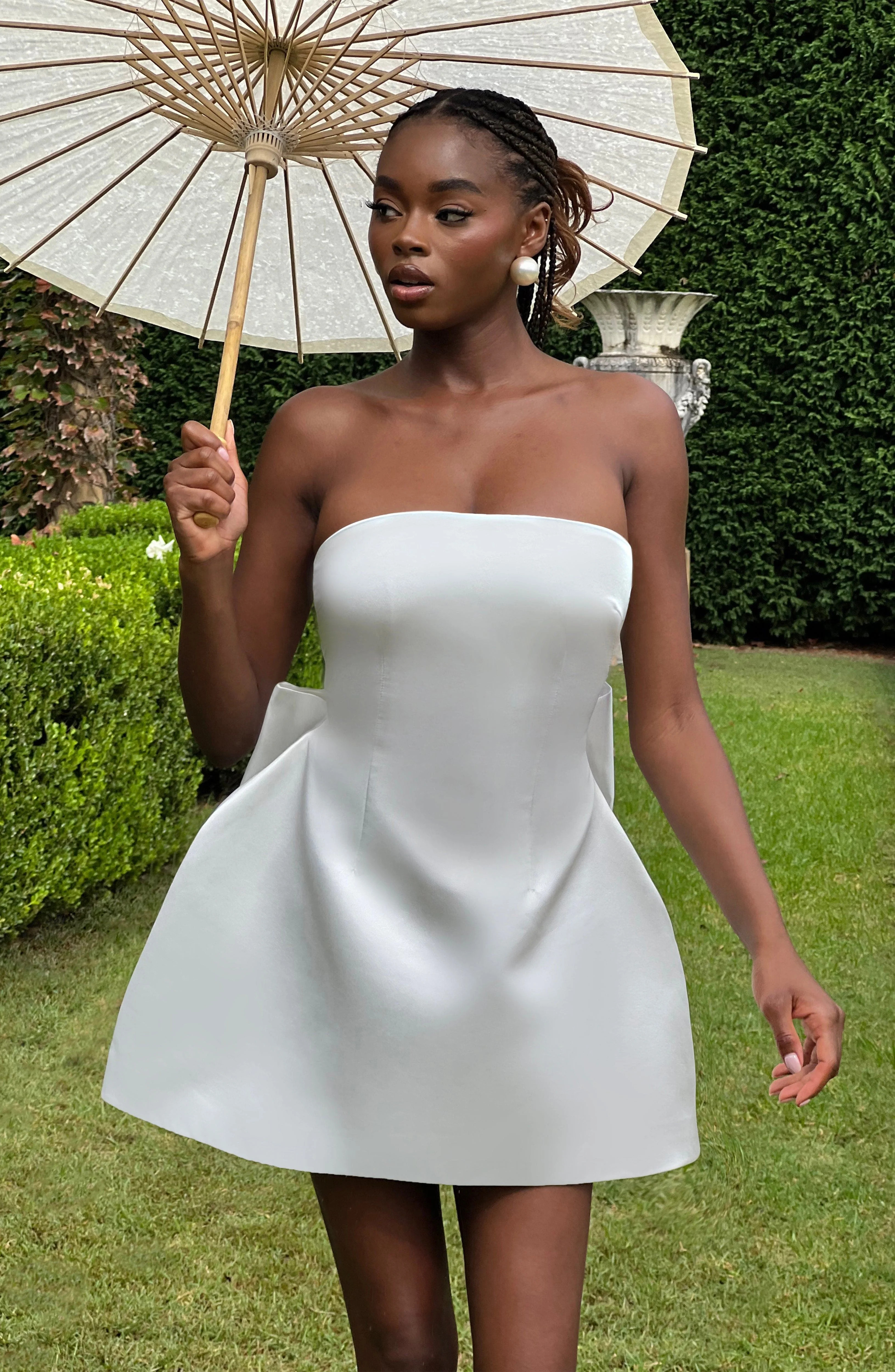 Abbey Mini Dress - Ivory | Babyboo (global)