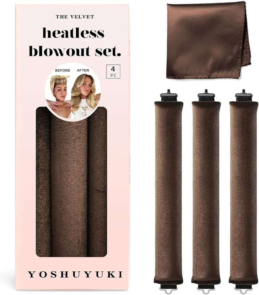 Heatless Hair Curler to Sleep in No Heat Satin Heatless Curls Overnight Rods Curling Set Jumbo La... | Amazon (US)