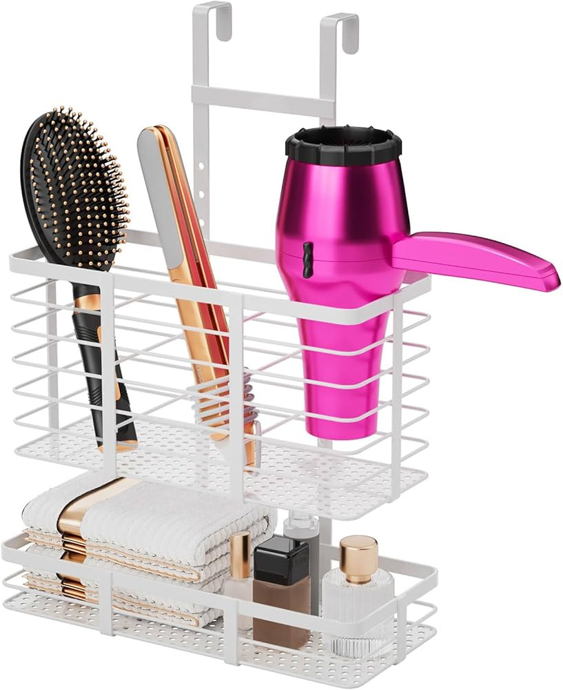 Amazon.com: VITVITI Hair Tool Organizer Cabinet Door Under Sink, Hair Dryer Holder Wall Mounted, ... | Amazon (US)