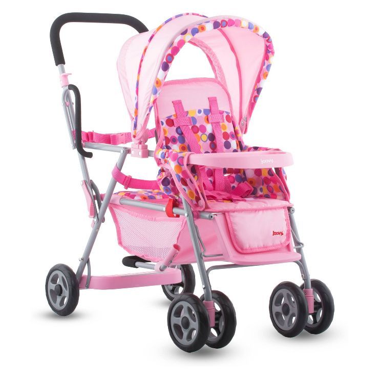 Joovy Baby Doll Caboose Tandem Stroller - Pink Dot | Target