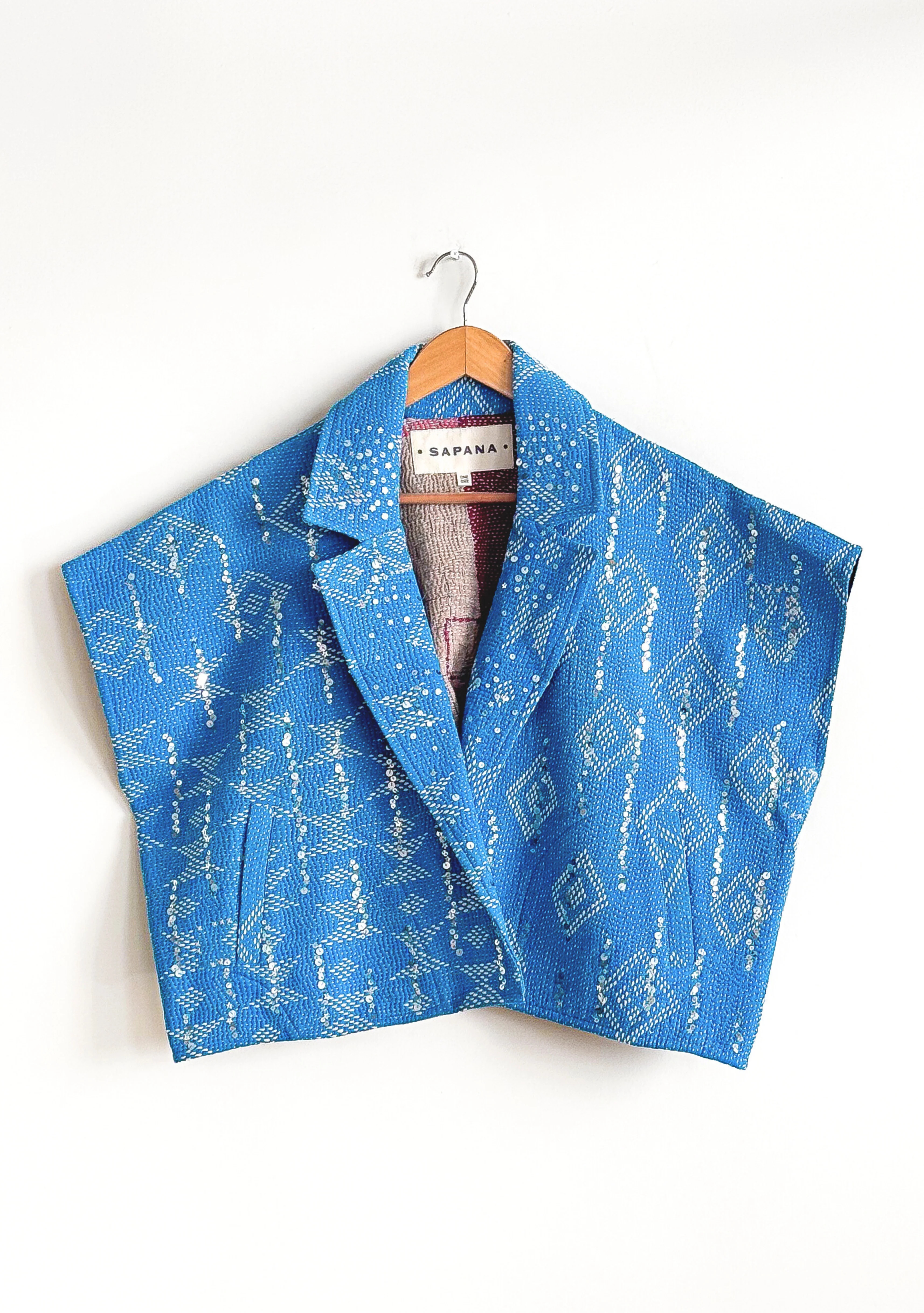 Vintage Kantha Blanket Coat The Round Top Blanket Coat | Sapana