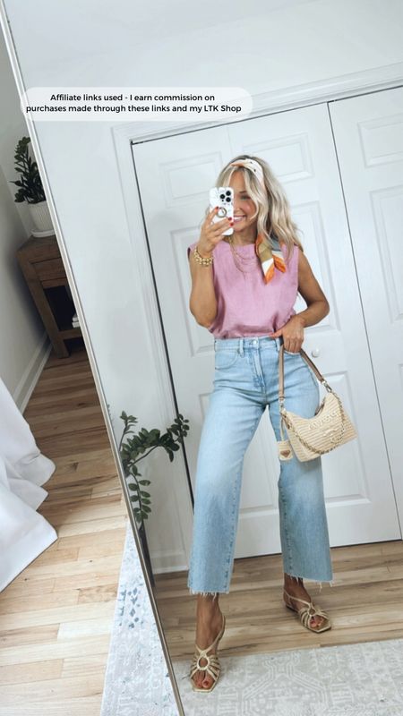 Summer outfit 
Madewell jeans
