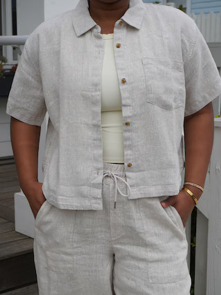 Retreat Linen Short Sleeve Shirt | Athleta