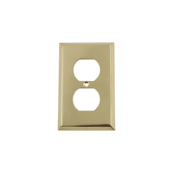 New York 1-Gang Duplex Outlet Wall Plate | Wayfair North America