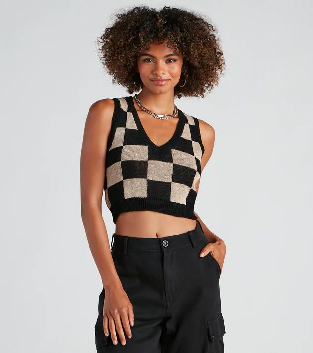 Object Of Style Checkered Vest | Windsor Stores