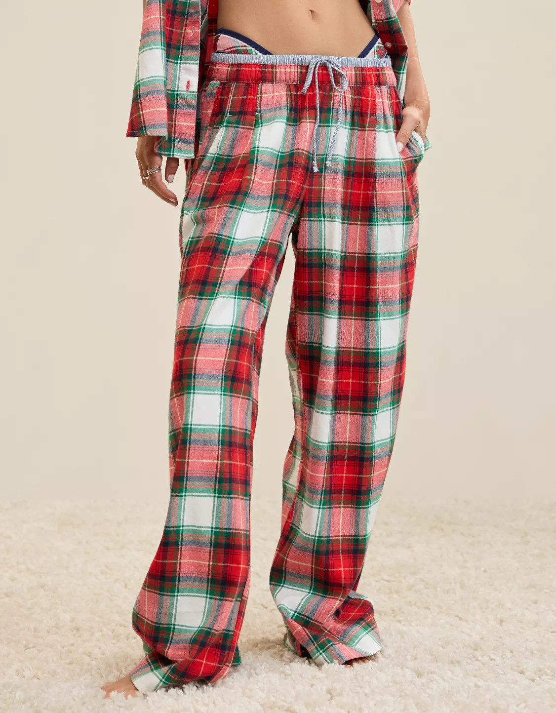 Aerie Flannel Trouser PJ | Aerie