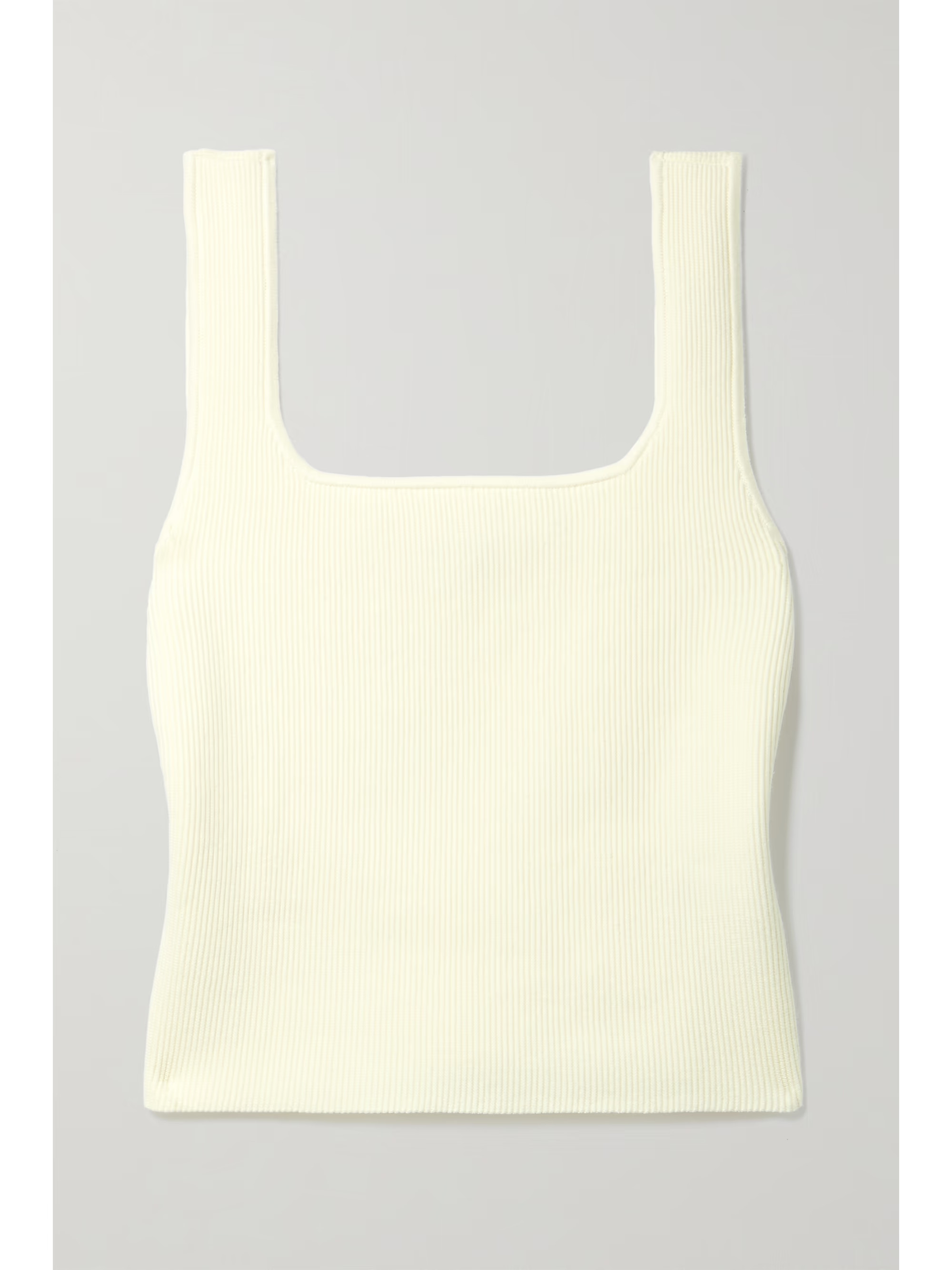 REFORMATIONJulia cropped ribbed organic cotton-blend tank | NET-A-PORTER (US)