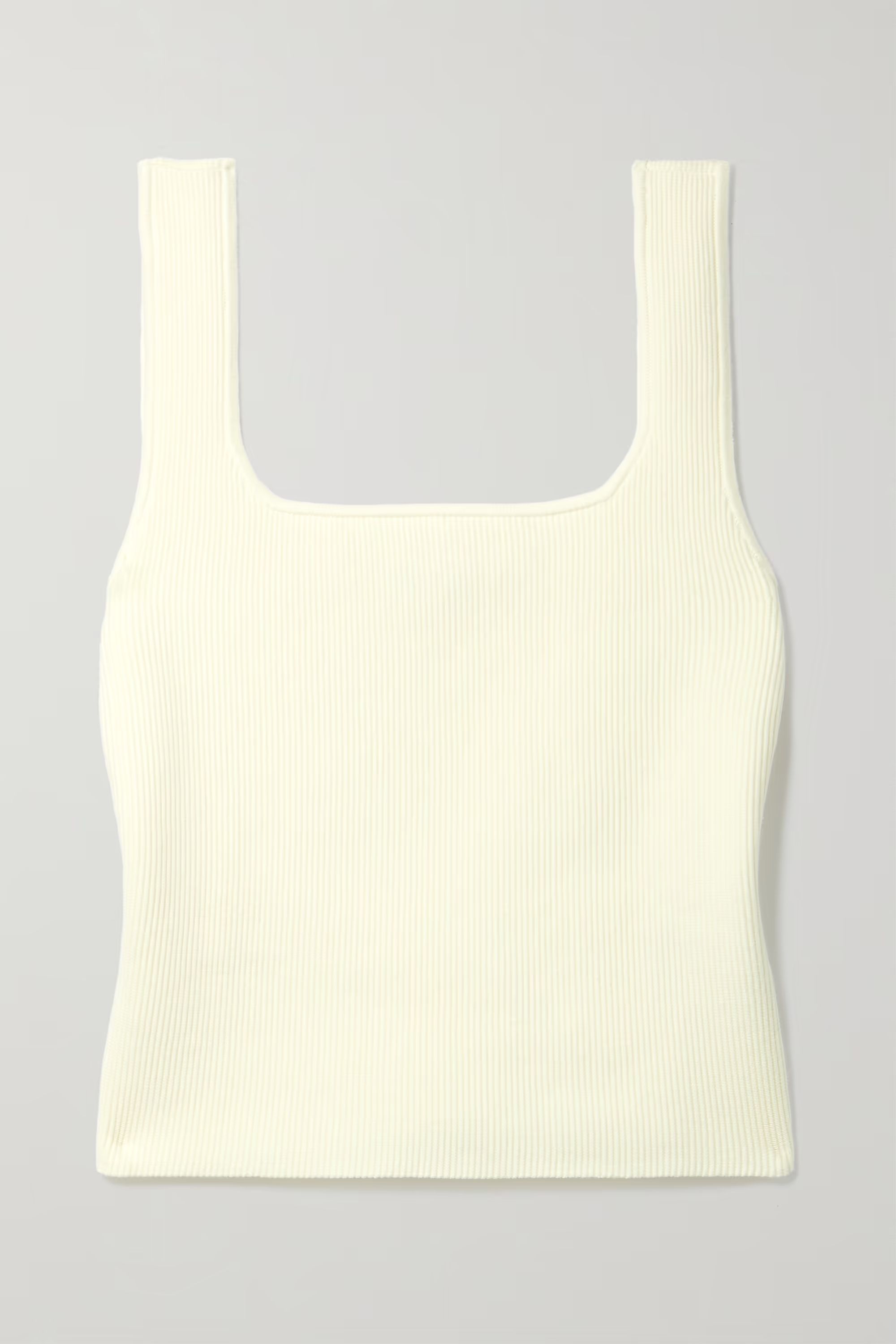 REFORMATIONJulia cropped ribbed organic cotton-blend tank | NET-A-PORTER (US)