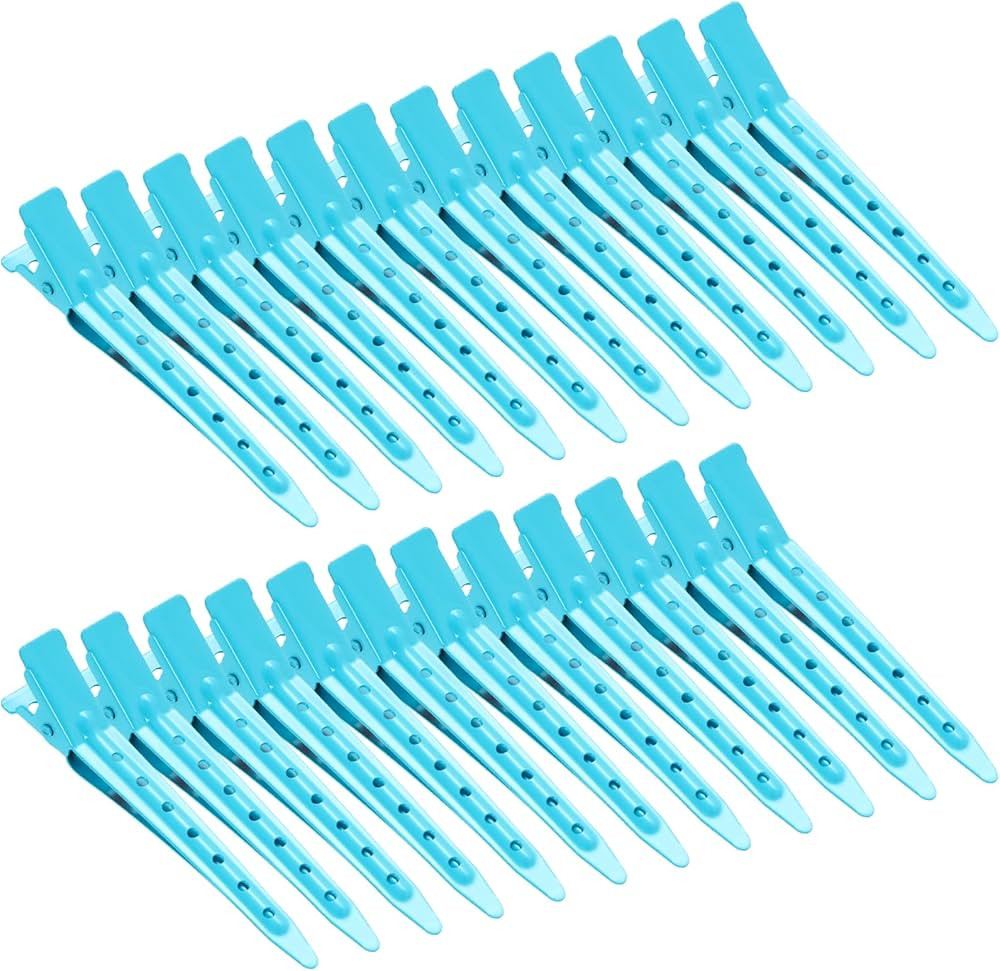 24 Packs Duck Bill Clips, Bantoye 2.75 Inches Rustproof Metal Alligator Curl Clips with Holes for... | Amazon (US)