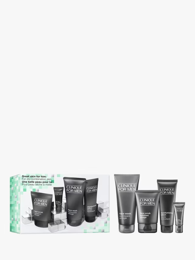 CliniqueFor Men Skincare Gift Set, Dry Skin Types | John Lewis (UK)