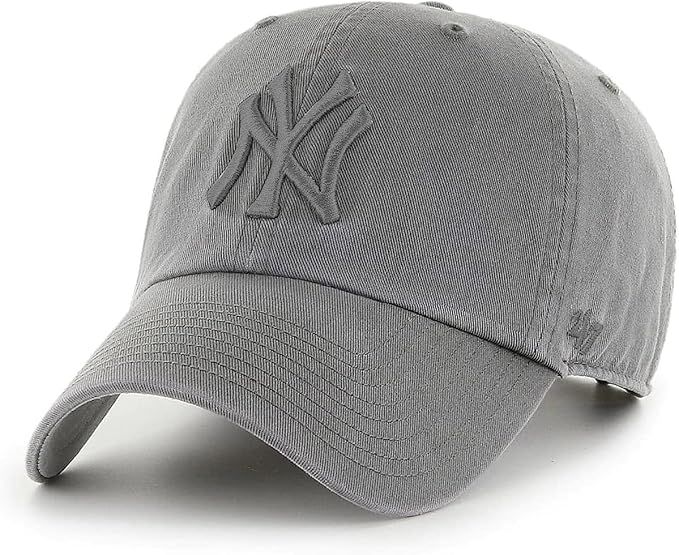 47 MLB Alternate Clean Up Adjustable Hat, Adult (New York Yankees Dark Grey) | Amazon (US)