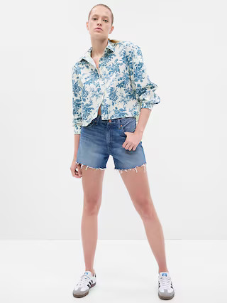 Gap × LoveShackFancy 100% Organic Cotton Cropped Shirt | Gap (US)