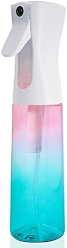 Hair Spray Bottles Continuous Mist Spray Bottle for Hair 10oz 300ml Refillable Empty Plastic Fine... | Amazon (US)