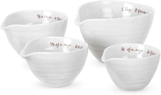 Portmeirion Sophie Conran White Measuring Cups | Set of 4 Measuring Cups for Kitchen and Baking i... | Amazon (US)