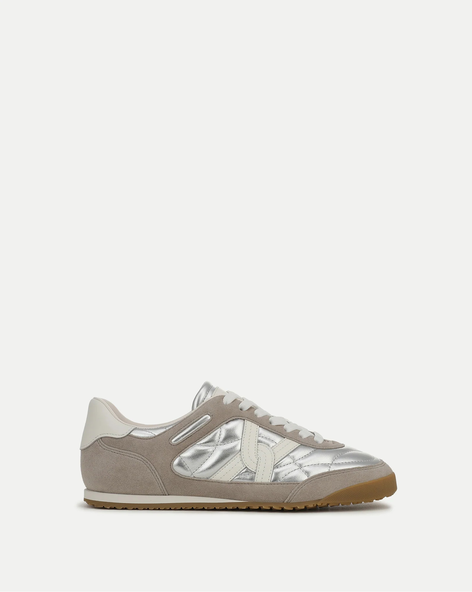 Natalia Suede Sneaker in Silver/Grey | Veronica Beard | Veronica Beard
