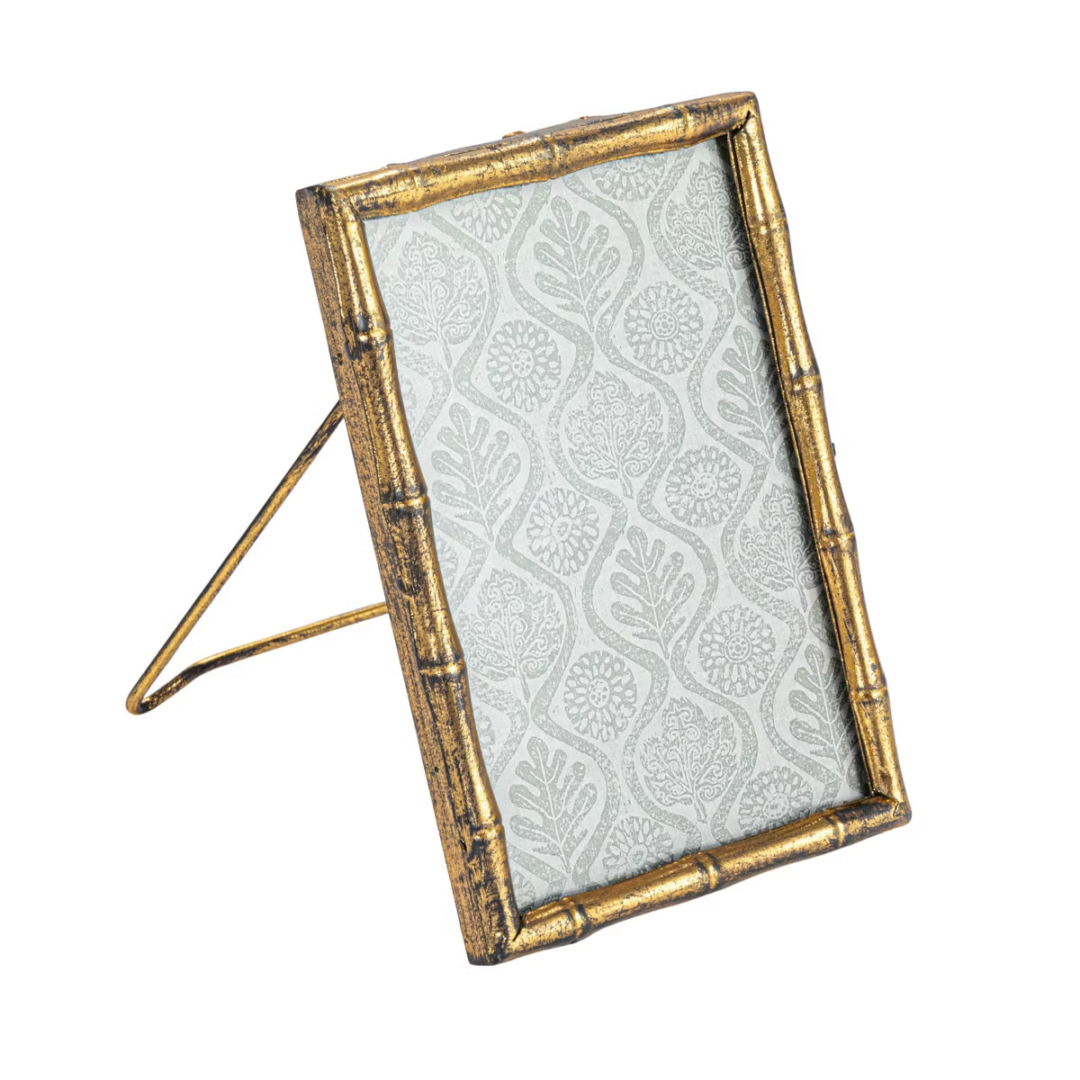 Storied Home Metal Bamboo-style Photo Frame, Gold | Target