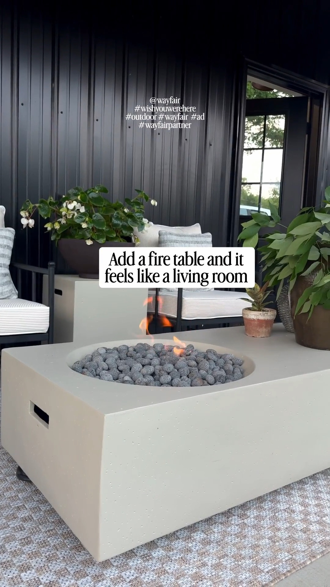 #ad It’s really easy to pull together a cozy outdoor seating area. Start with a rug to define the space, add comfortable chairs, and bring in a couple of ottomans for extra seating or a place to kick your feet up. Then finish it with a fire table and the whole space instantly feels warm and inviting.
@wayfair #wishyouwerehere #outdoor #Wayfair #WayfairPartner


#LTKHome #LTKSaleAlert