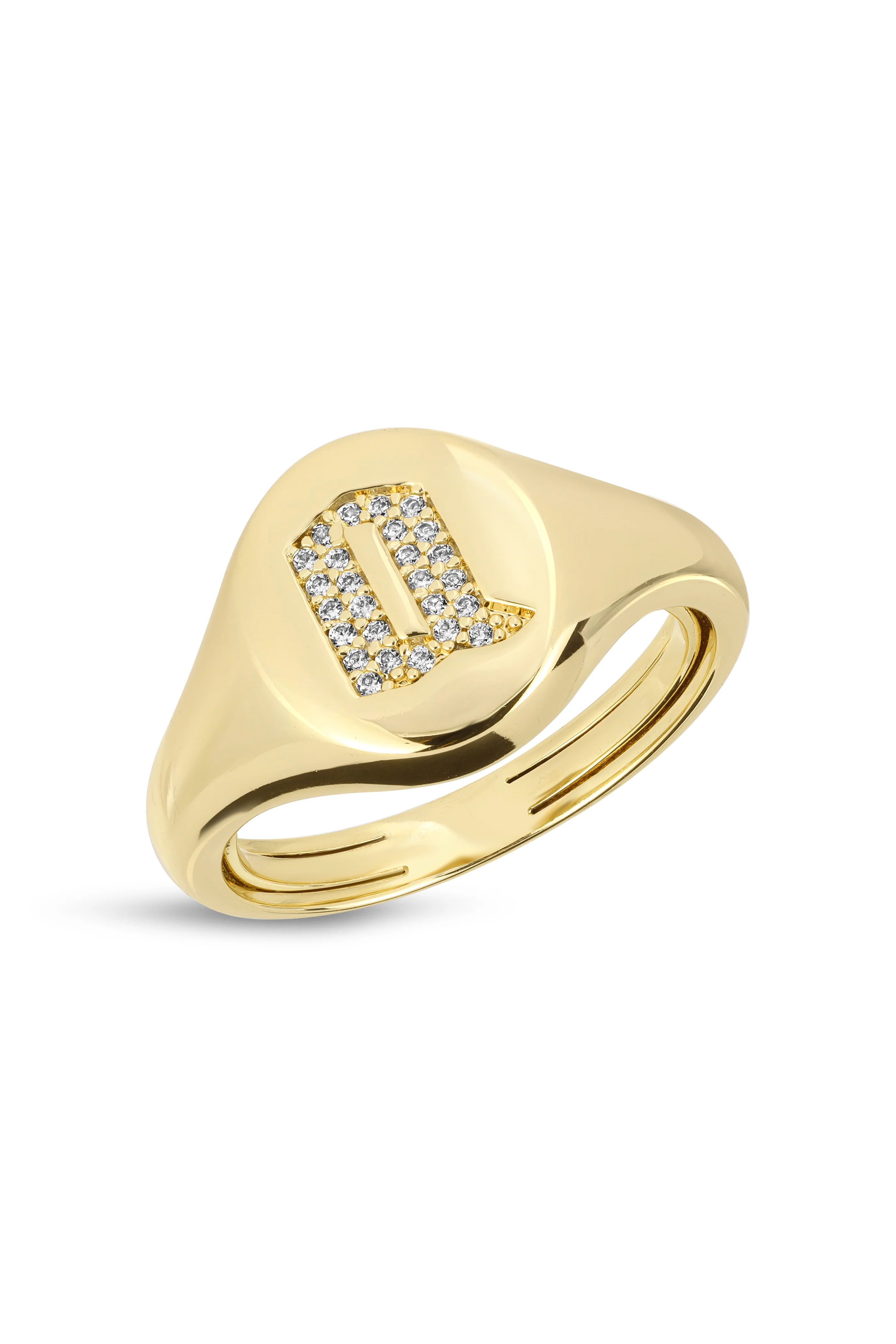 Gothic Initial Signet Ring | Lili Claspe