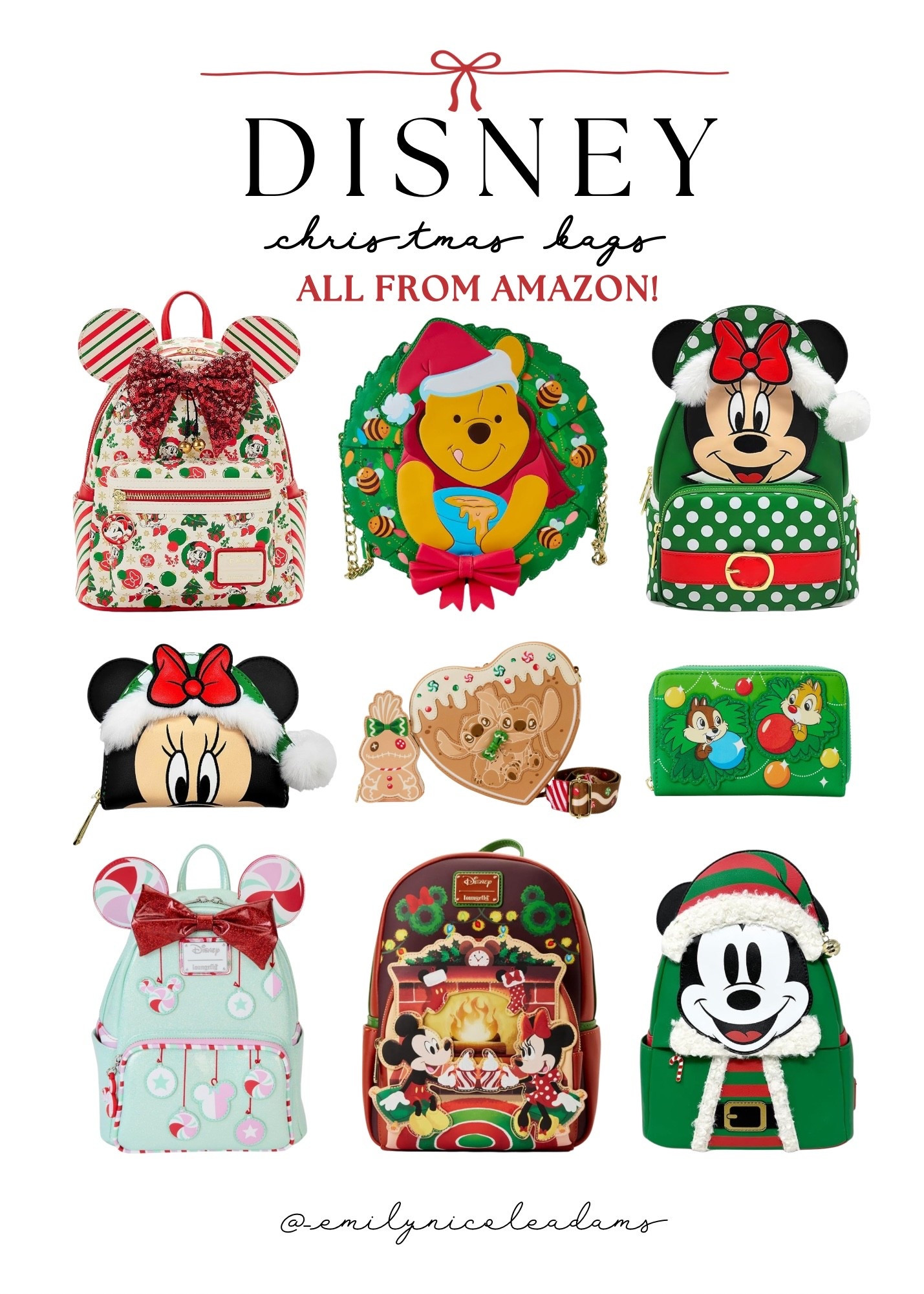 Amazon Disney Christmas bags💗 Amazon Disney, Amazon Shopping, Amazon finds, Disney Christmas, Disney holiday, Disney outfits, Disney style, Disney shopping, Disney favorites, Disney fashion 

#LTKSaleAlert #LTKSeasonal #LTKHoliday