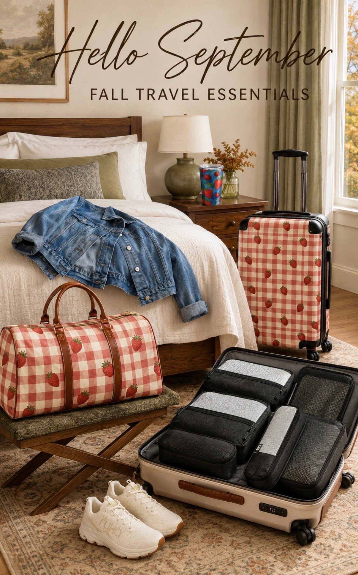 Hello, September! 🍓✈️ Fall travel season is officially here, and I’m packing the pieces that make every getaway more comfortable—and a little more fun. From coordinated luggage and packing cubes to comfortable sneakers, a denim layer, and a colorful travel tumbler, these essentials are ready for your next adventure. Shop everything through the link!

#FallTravelEssentials #travelaccessories #TravelMustHaves #FallGetaway #TravelStyle

#LTKTravel #LTKSeasonal #LTKdayinmylife