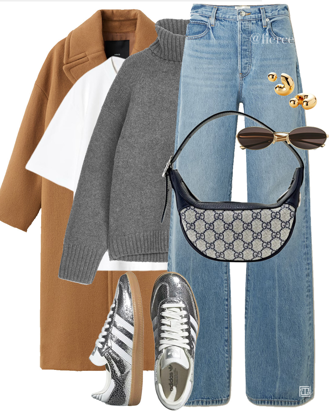  Tan wool coat silver sneakers blue loose jeans casual chic outfit winter 

 

#LTKCyberWeek #LTKuk #LTKwinter