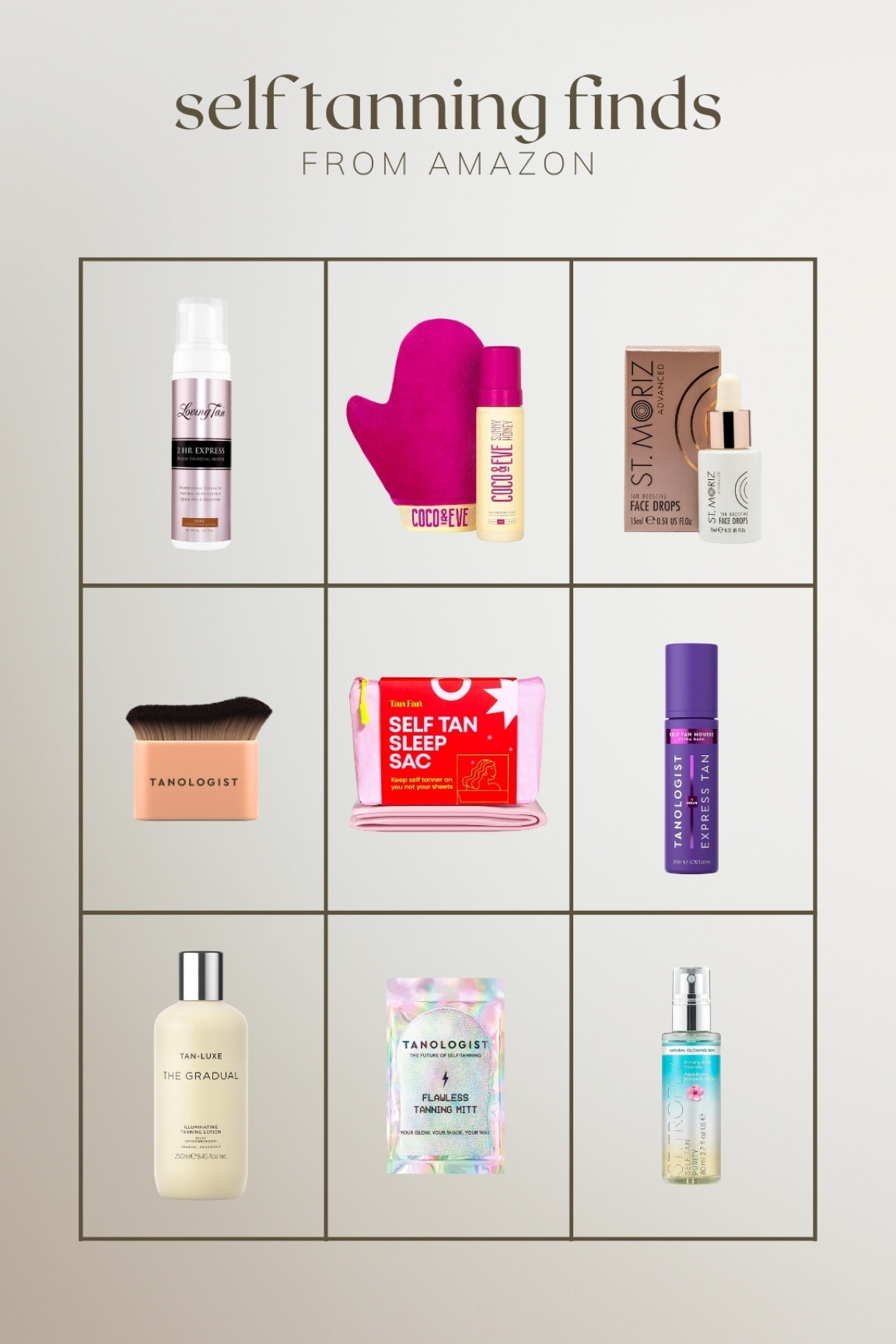 Self tanning finds from Amazon! 

#LTKbeauty