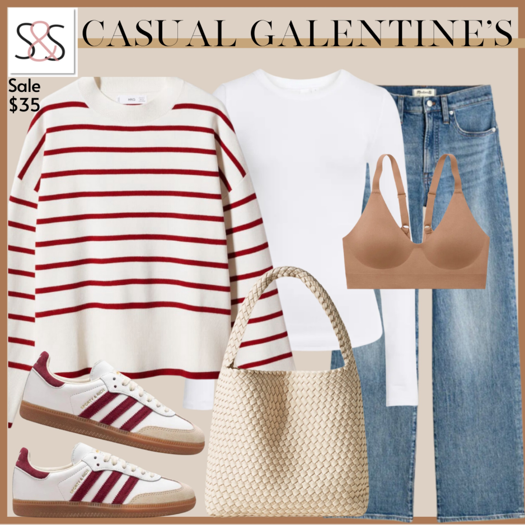 This soft red striped sweatshirt is dreamy for Valentine’s Day or date night. There are so many adidas sneakers to choose from, but I’m loving the red stripe!

#LTKworkwear #LTKMostLoved #LTKshoecrush