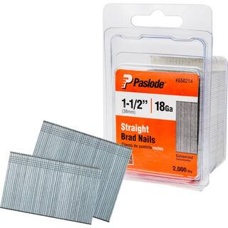 1-1/2 in. x 18-Gauge Galvanized Brad Nails (2000 per Box) | The Home Depot