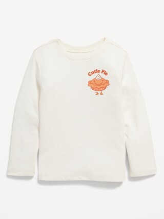 Long-Sleeve "Cutie Pie" Graphic T-Shirt for Toddler | Old Navy (US)