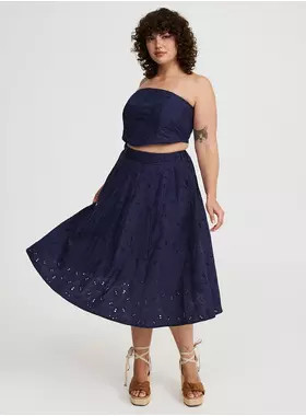 Embroidered Corset Top And Skirt Set | Torrid (US & Canada)
