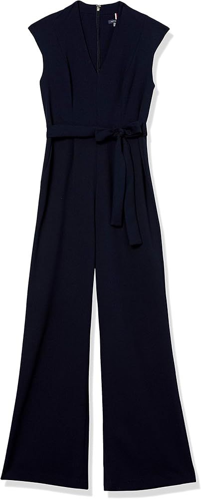 Tommy Hilfiger Women's Bow Tie Jumpsuit | Amazon (US)